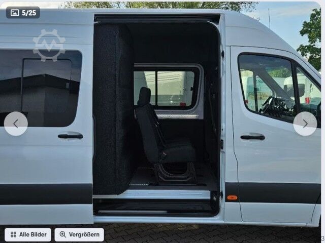 Furgone a tetto alto Mercedes-Benz Sprinter 317 CDi Kasten Mixto RWD L3 AHK
