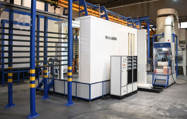 Systém Lakovania práškom pre Priemyselné SAPI GmbH Pulverbeschichtungsanlage Komplettsystem für industrielle