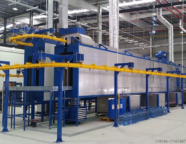 Systém Lakovania práškom pre Priemyselné SAPI GmbH Pulverbeschichtungsanlage Komplettsystem für industrielle