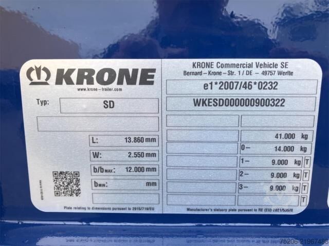 Semi-remorque Krone Profi Liner Standard