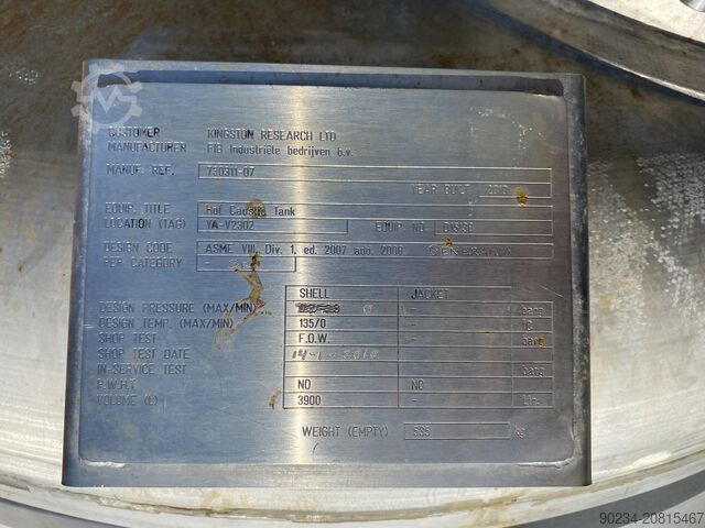 FIB Teollisuusyritykset, 3 900 litraa FIB INDUSTRIELE BEDRIJUEN 3,900 Litre