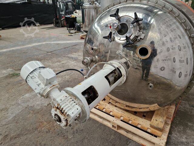 NIKRO 316L ruostumattomasta teräksestä valmistettu reaktori, 2013 litraa, sisäinen paine 2 bar, vaip NIKRO 2013 Litre