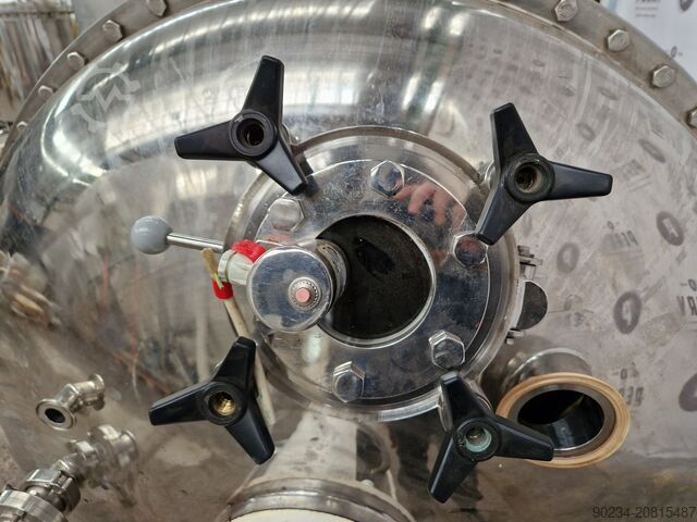 NIKRO 316L ruostumattomasta teräksestä valmistettu reaktori, 2013 litraa, sisäinen paine 2 bar, vaip NIKRO 2013 Litre