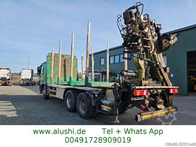 камион за дърва Mercedes-Benz 2651  6X4 BB MP3 Kran Epsilon 105