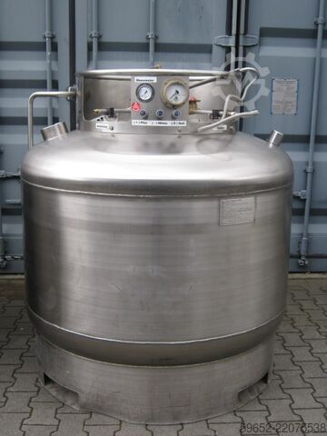 Lagringstank för flytande kväve CRYO Vakuumtank Stickstoff 1000 Liter