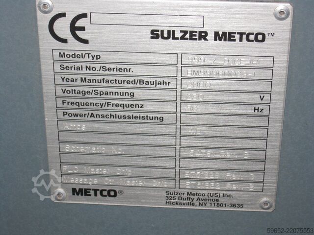 Sistema de recubrimiento HVOF DJCE Oerlikon Sulzer Metco HVOF DJCE
