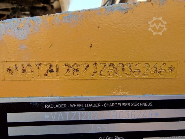 Cargadora de ruedas LIEBHERR L 550 / 2014 / 9.783 h