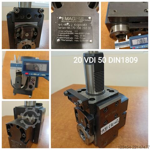 Portaherramientas motorizados CNC VDI50 DIN 1809 MIMATIC, EMAG 