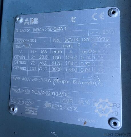 Compresor de tornillo GA75VSD Atlas Copco GA75VSD