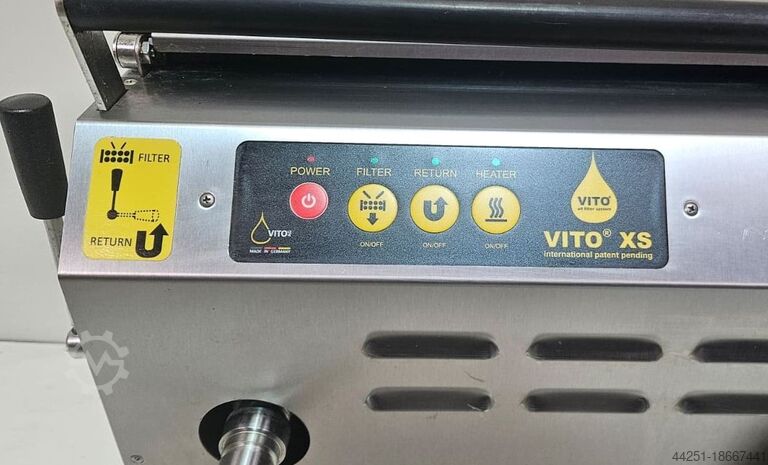 Tómarúmsíunarkerfi steikingarolíusía VITO VITO XS