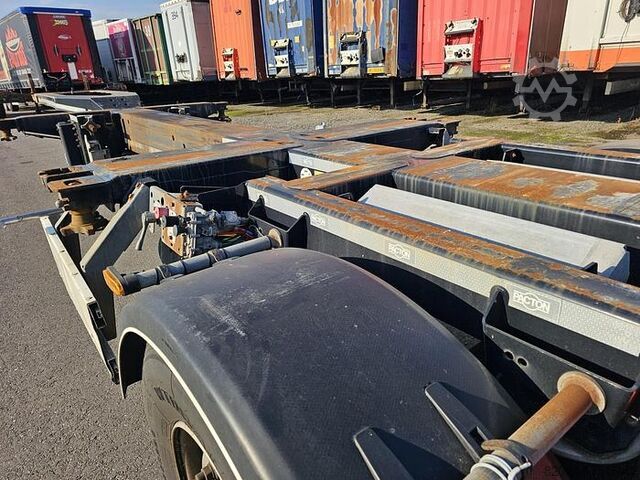Container transport PACTON 04/DA 08 | ALL CONNECTIONS | 3 X EXTENDIBLE | S...