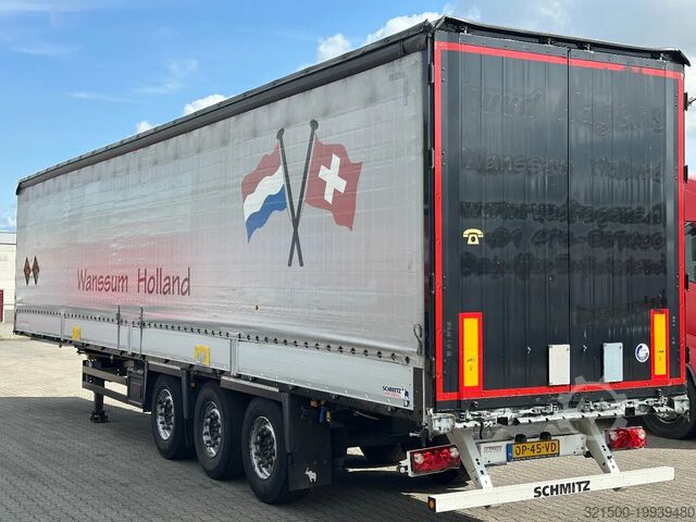 Presenninger, der kan skubbes Schmitz Cargobull Schuifzeil met Borden / Disc-Brakes / Huckepack...