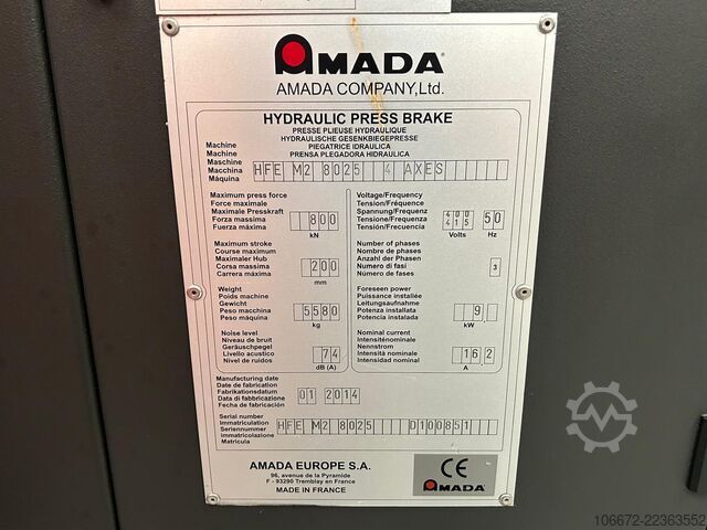 Upogibni stroj AMADA HFE MK 2 8025 4 AXIS