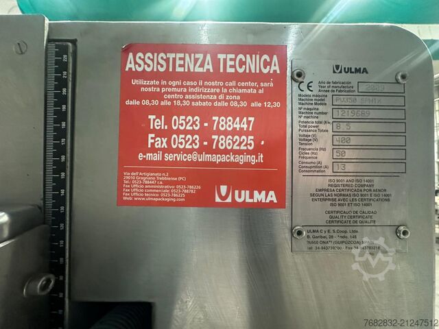 Mașină automată de ambalat tip flow-pack ULMA PV-350 SPHIX