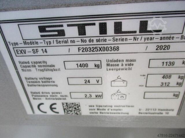 Staker manual STILL EXV-SF14