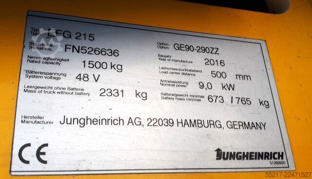 Gabelstapler Jungheinrich EFG 215