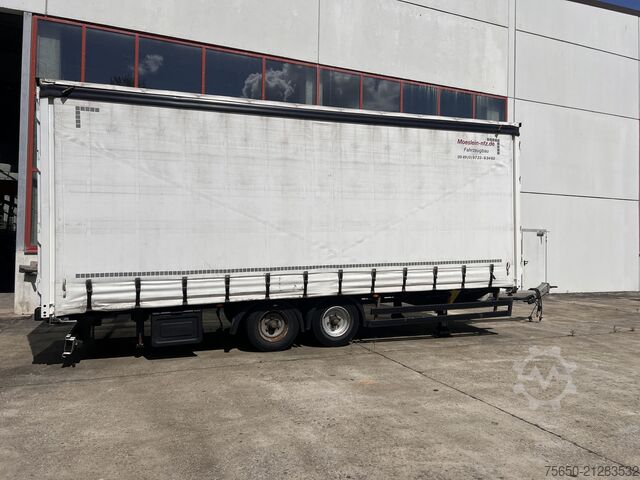 Open trailer with tarp Möslein TPW 105 D Schwebheim  Tandemplanenanhänger durchladbar
