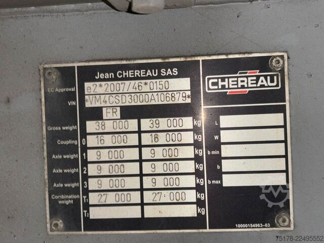 Transporte refrigerado/congelado CHEREAU CHEREAU+CARRIER VECTOR 1350