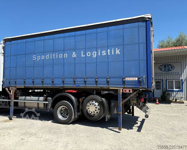 Caja intercambiable con toldo Wecon Wechselbrücke Verzinkt Edscha + Gardine