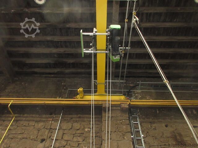 Kranas su dangumi, portalinis kranas, bėgių tarpas 11200 mm ABUS Hallenkran Brückenkran Kran 5t NL 5000Kg Kran 11200mm Seilzug Hub 6m