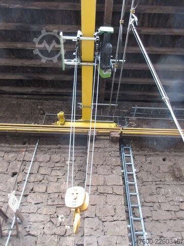 Kranas su dangumi, portalinis kranas, bėgių tarpas 11200 mm ABUS Hallenkran Brückenkran Kran 5t NL 5000Kg Kran 11200mm Seilzug Hub 6m