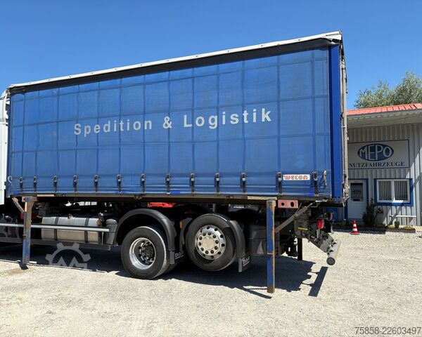 Caja intercambiable con toldo Wecon Wechselbrücke Verzinkt Edscha + Gardine