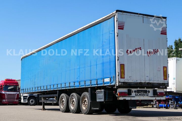 Открытый полуприцеп с тентом SCHMITZ CARGOBULL S01 Pritsche Plane 96m³ Liftachse SAF-Achsen