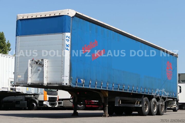 Открытый полуприцеп с тентом SCHMITZ CARGOBULL S01 Pritsche Plane 96m³ Liftachse SAF-Achsen