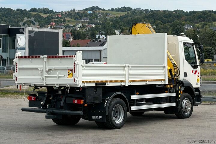 Lastebilmontert kran DAF LF 55.220 * Pritsche 4,20 m + KRAN / FUNK