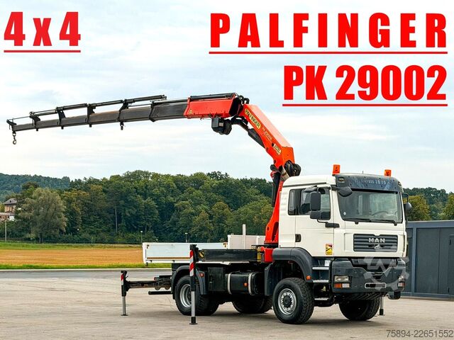 Lastebilmontert kran MAN TGA 18.430 * PALFINGER PK 29002 + FUNK * 4x4!