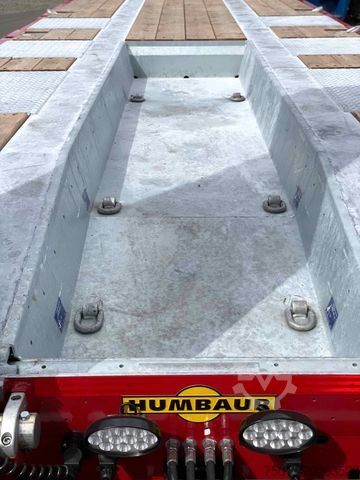 Semiremorcă cu platformă joasă HUMBAUR HTS30K, Baggermulde, Lenkachse, MIETEN?