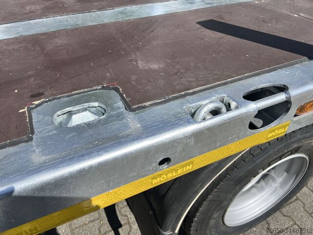 Åben trailer Möslein T 2 Plato 7,60 m  2 Achs Jumbo- Plato- Anhänger Mega