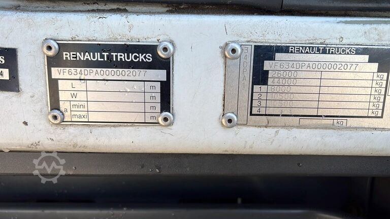 Chassis cab Renault Premium 450 DXI (BOITE MANUELLE / LAMES / BIG A...