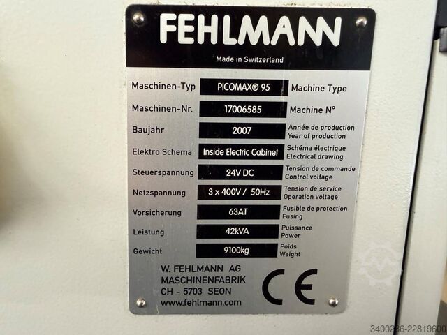 2007 Fehlmann PICOMAX 95 CNC bewerkingscentrum Fehlmann PICOMAX 95