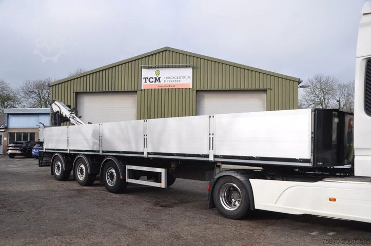 Laadplatform KWB + JKB 12R KRAAN + ROTATOR + ALU BORDEN