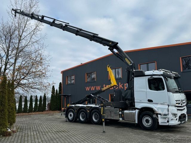 Kamion s kipom s pomičnim kontejnerom MERCEDES-BENZ Arocs 3253 8x4 Abrollkipper Kran Palfinger 37002