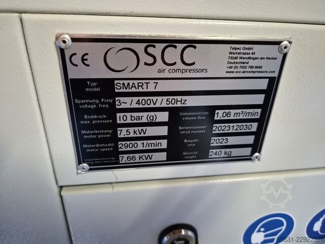 Skruvkompressor SCC SMART 7