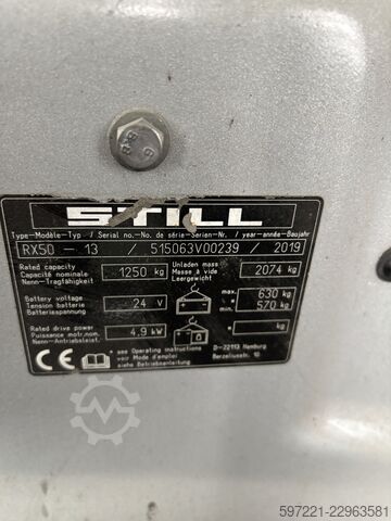 Elektrický tříkolový vysokozdvižný vozík Still RX50-13