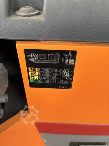 수동 스태커 Still EXV-SF 14 Li-Ion Still Silber refurbished