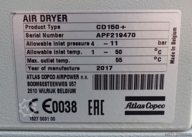 压缩空气吸附式干燥机 CD150+ Atlas Copco CD150+