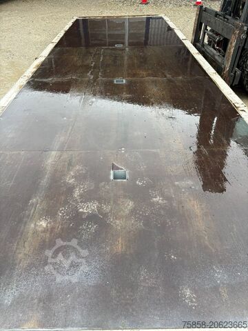 Corpo di scambio aperto Krone Plattform 7,82m mit Steckrungen mittig