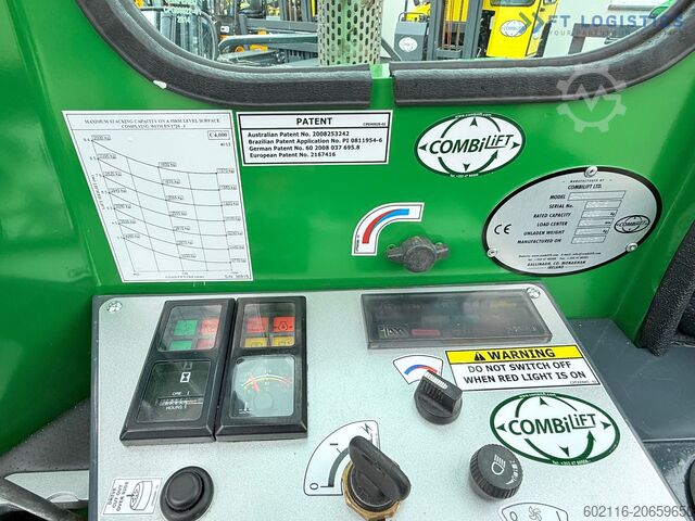 4-suuntainen haarukkatrukki Combilift C4000 / GAS / 9300MM / FREE-LIFT / CABIN