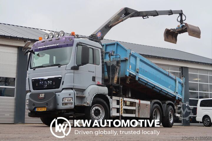 Sklápač so žeriavom MAN TGS 26.320 6X2/ HMF 1643 Z CRANE/