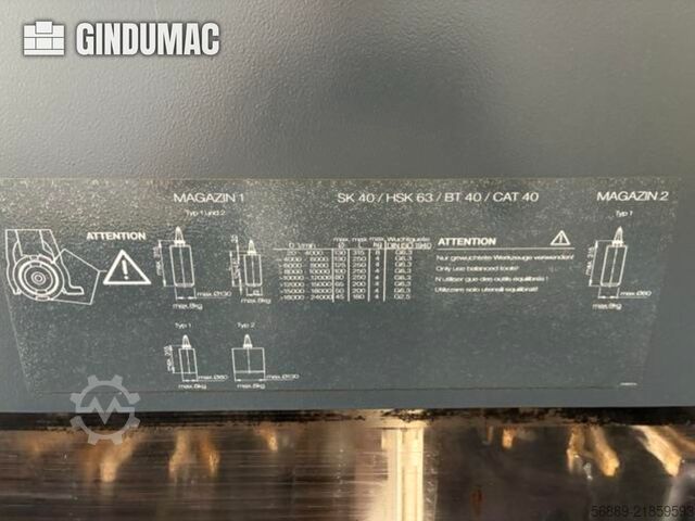 DMG MORI DMU 60 मोनोक ब्लॉक DMG MORI DMU 60 monoBLOCK