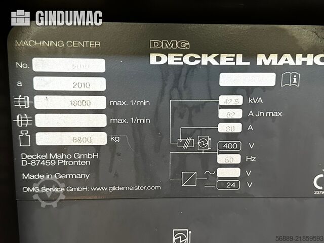 DMG MORI DMU 60 मोनोक ब्लॉक DMG MORI DMU 60 monoBLOCK