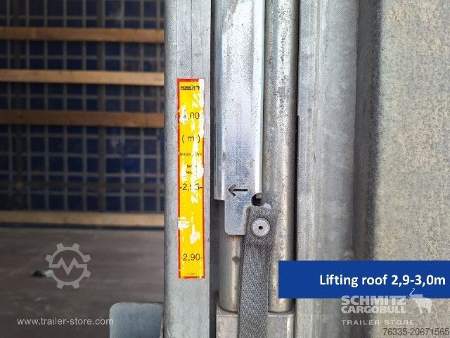 Öppen semitrailer med kapell Schmitz Cargobull Curtainsider Mega