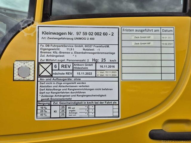 Специализиран камион MERCEDES-BENZ Unimog U400 4x4 Zweiwege ZAGRO 800t/52 Achsen