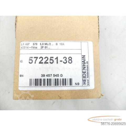 Componente Heidenhain Heidenhain LS 487 ML 570 ID 572251-38 + AE LS 487 ID 594875-02 - ! -