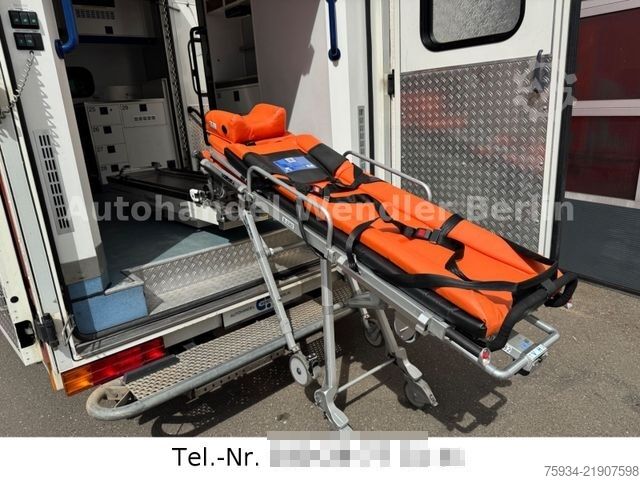 Camión de bomberos MERCEDES-BENZ Sprinter 516 CDI RTW Fahrtec Stryker Trage+Stuhl