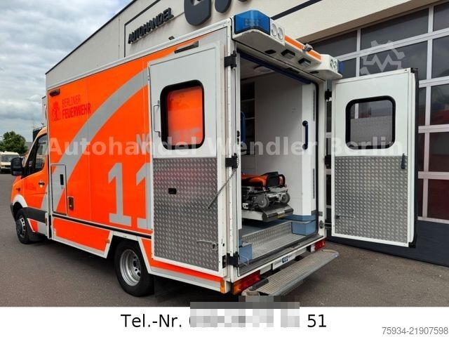 Camión de bomberos MERCEDES-BENZ Sprinter 516 CDI RTW Fahrtec Stryker Trage+Stuhl